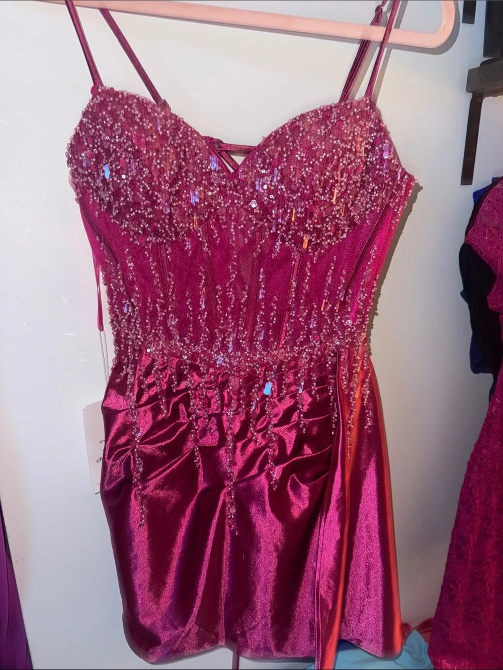 Hot pink Mini dress